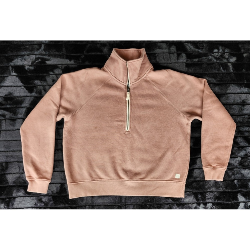 Vuori Womens Half Zip hoodie Restore Size Medium Light Terracota